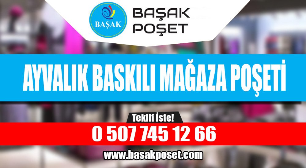 Ayvalık Baskılı Mağaza Poşeti