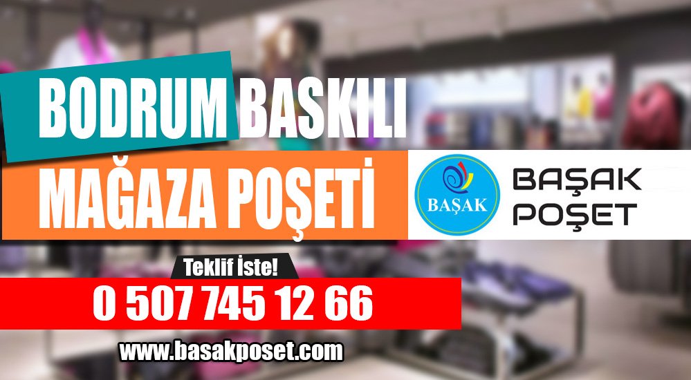 Bodrum Baskılı Mağaza Poşeti